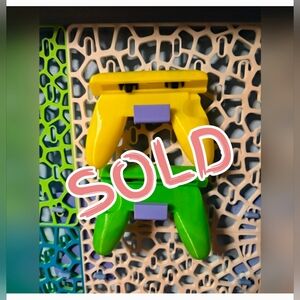 Yellow and Green Gaming Nintendo Switch Joycon Printed Controller Set